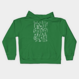 Spring Leaves And Flowers Kids Hoodie